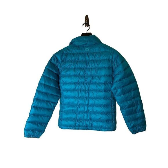 Marmot Alta 700 fill down puffer jacket winter turquoise women's size medium - Picture 2 of 7